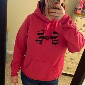 Hot pink Under Armour Hoodie